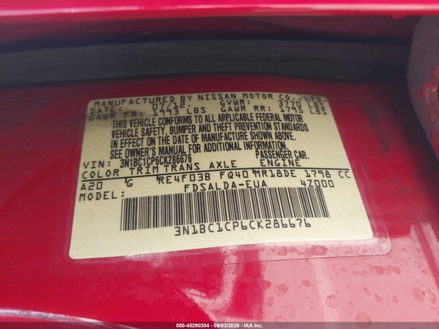Nissan Versa 1.8 S