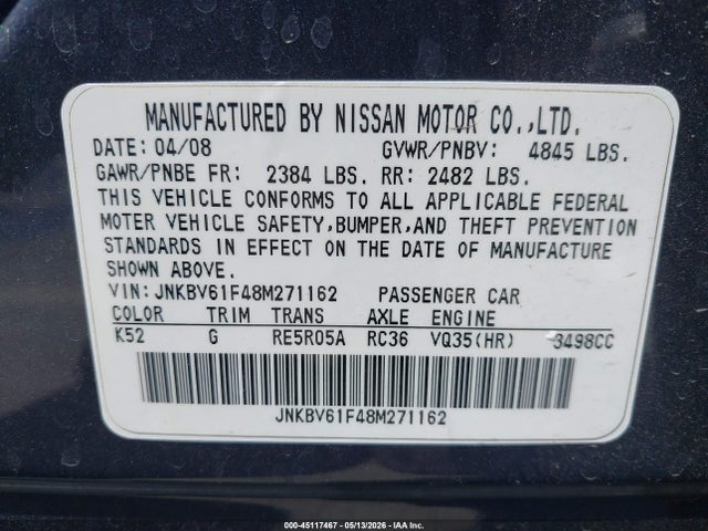 INFINITI G35x
