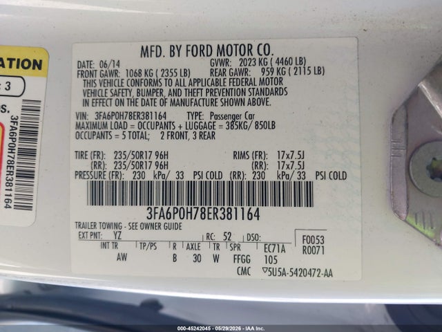 Ford Fusion Se