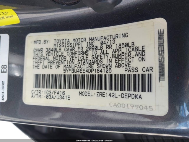 Toyota Corolla L