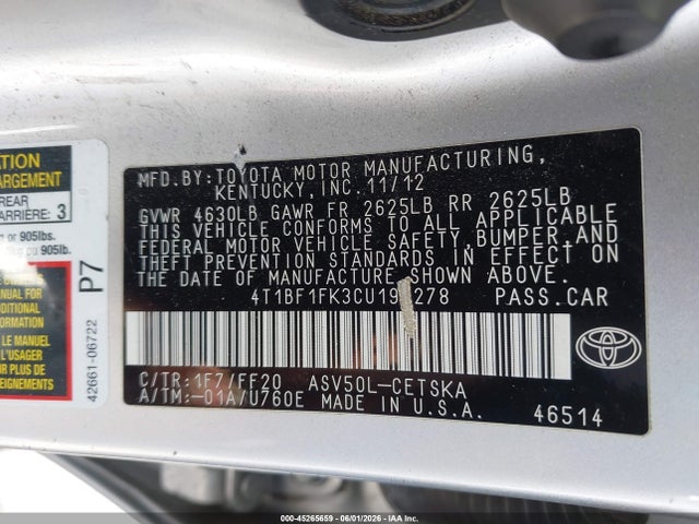 Toyota Camry Se
