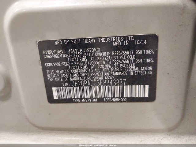 Subaru Crosstrek 2.0i Premium