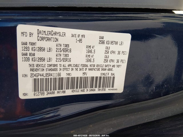 Dodge Grand Caravan Sxt