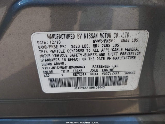 INFINITI G37x