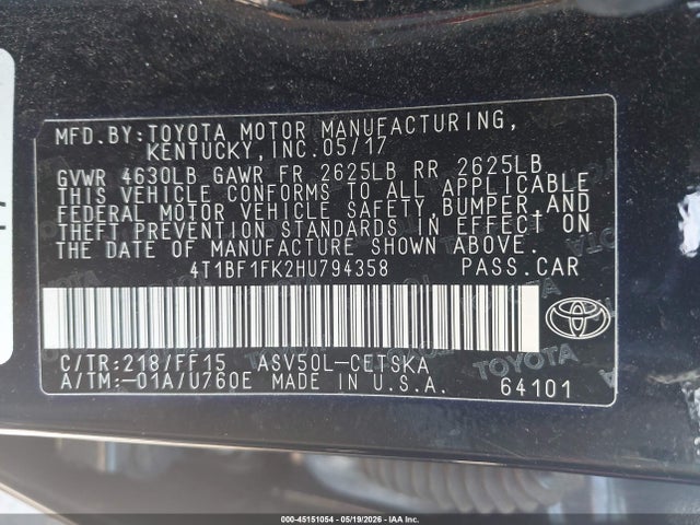 Toyota Camry Se