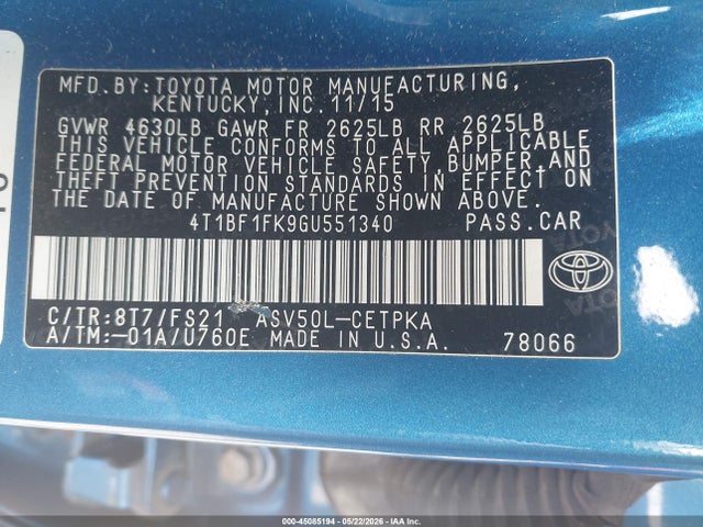 Toyota Camry Se