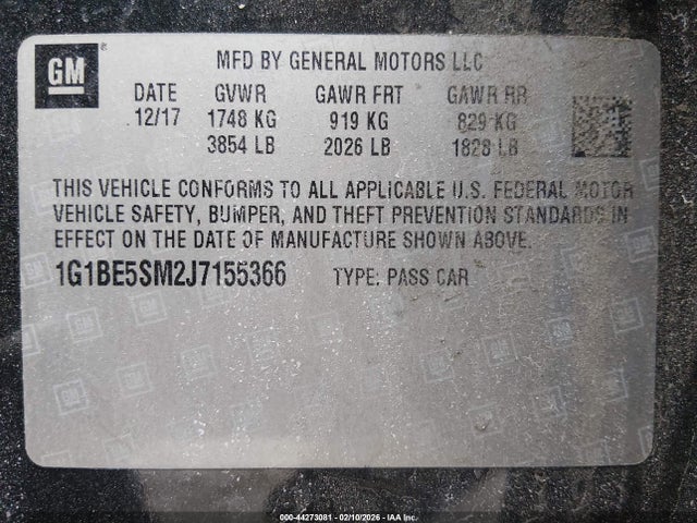 Chevrolet Cruze Lt Auto