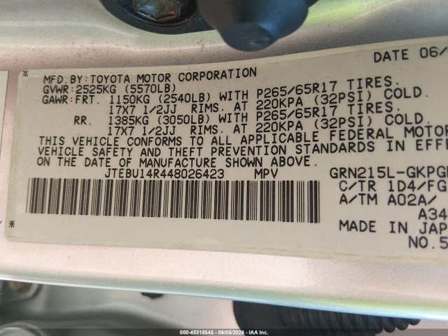 Toyota 4Runner Sr5 V6