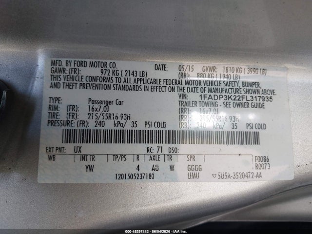 Ford Focus Se