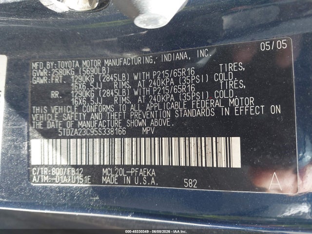 Toyota Sienna Le
