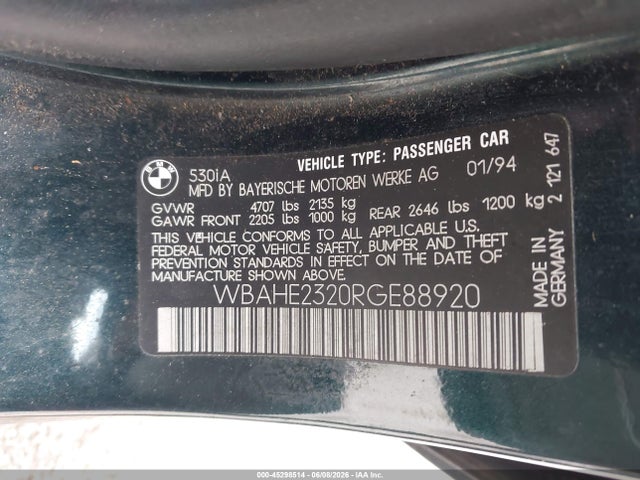 BMW 5 Series I Automatic