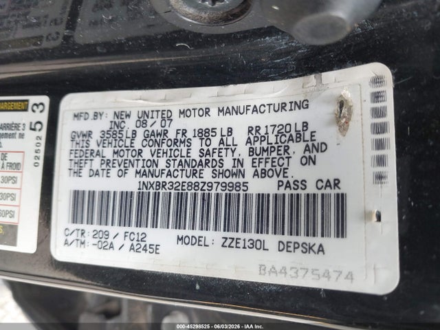 Toyota Corolla S