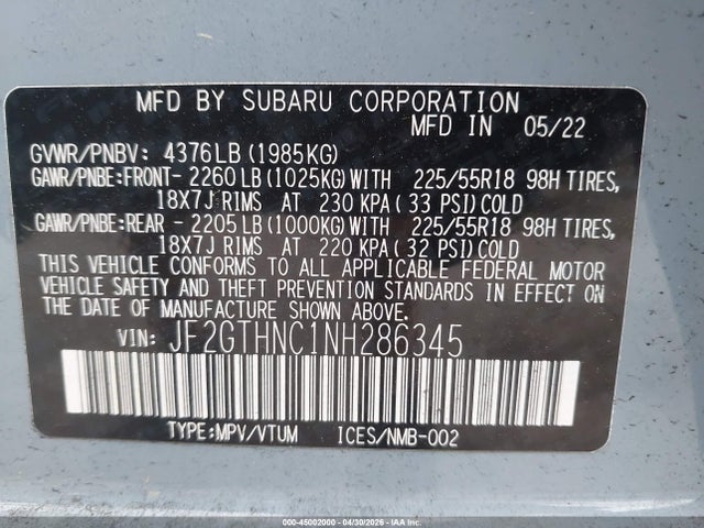 Subaru Crosstrek Limited