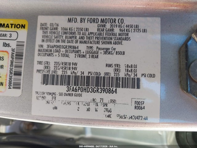 Ford Fusion Se