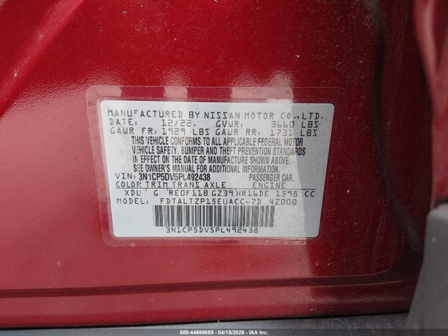 Nissan Kicks Sr Xtronic Cvt