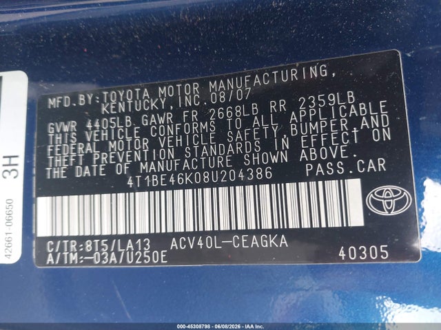 Toyota Camry Xle
