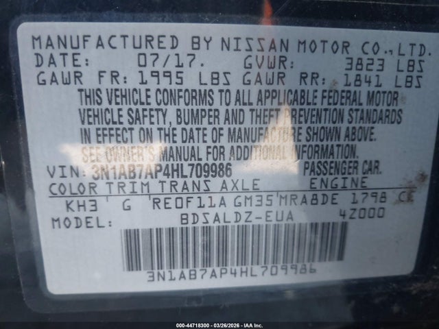 Nissan Sentra Sv