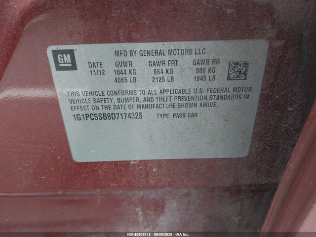Chevrolet Cruze 1lt Auto