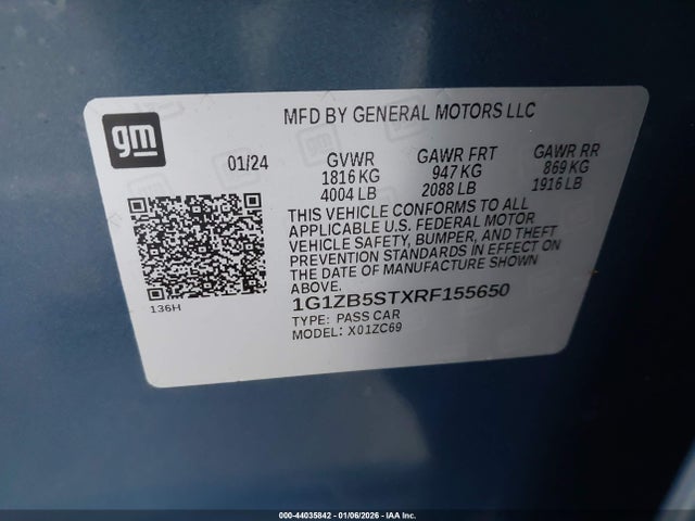 Chevrolet Malibu Fwd Ls