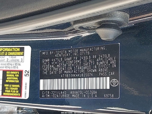 Toyota Camry Xle
