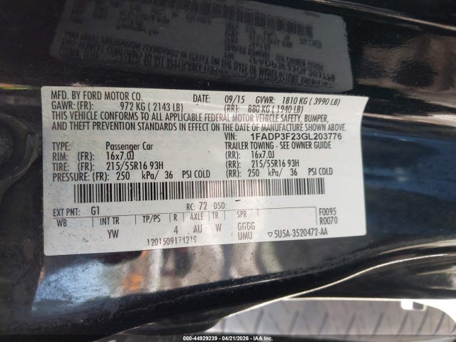 Ford Focus Se