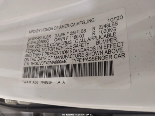 Honda Accord Ex