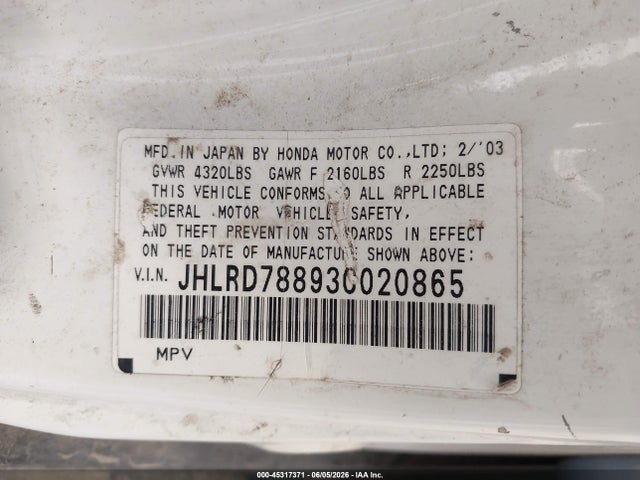 Honda CR-V Ex