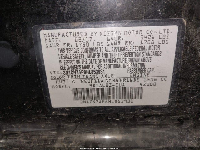 Nissan Versa 1.6 Sv