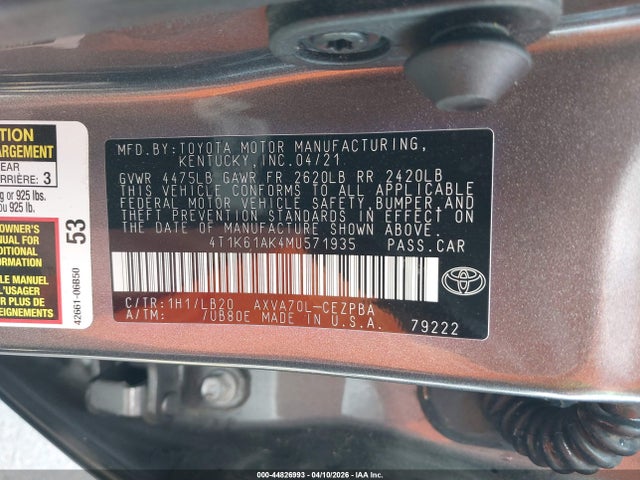 Toyota Camry Xse