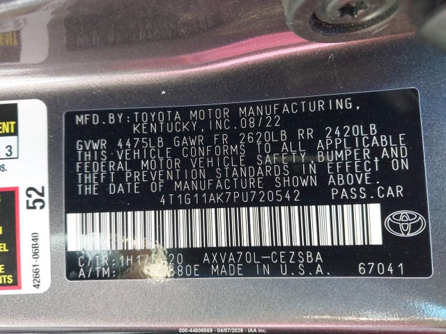 Toyota Camry Se