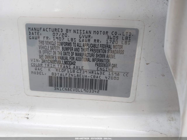 Nissan Versa Sv Xtronic Cvt