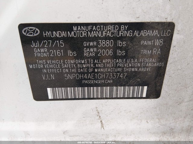 Hyundai ELANTRA Se