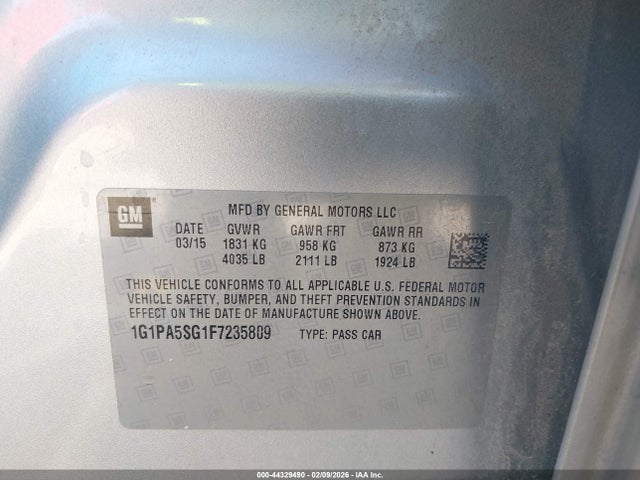 Chevrolet Cruze Ls Auto