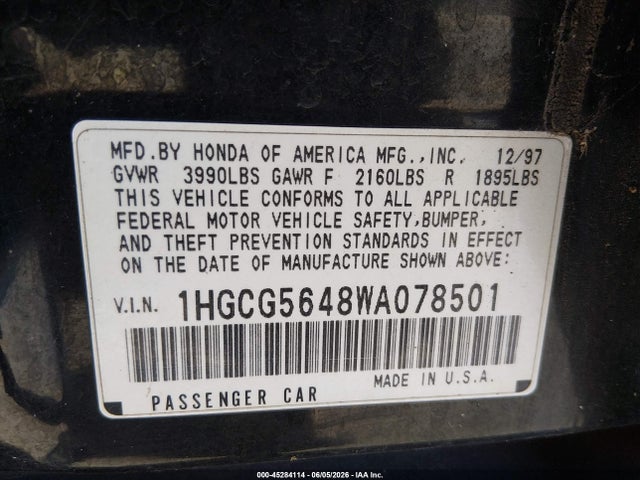 Honda Accord Lx