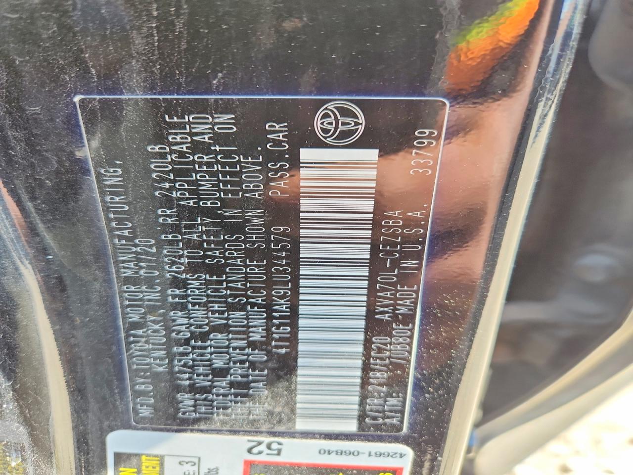 Toyota Camry Se Nightshade