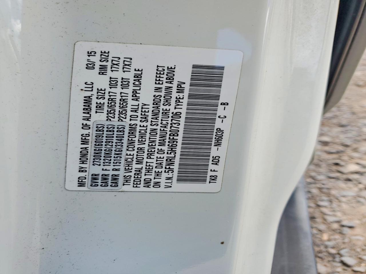 Honda Odyssey Exl