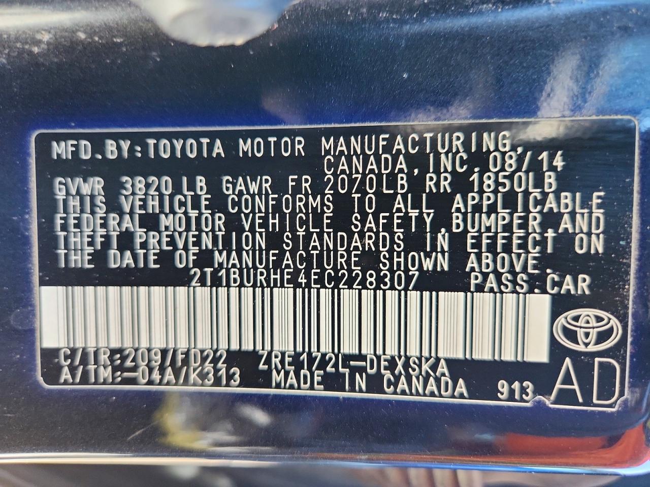 Toyota Corolla S Plus