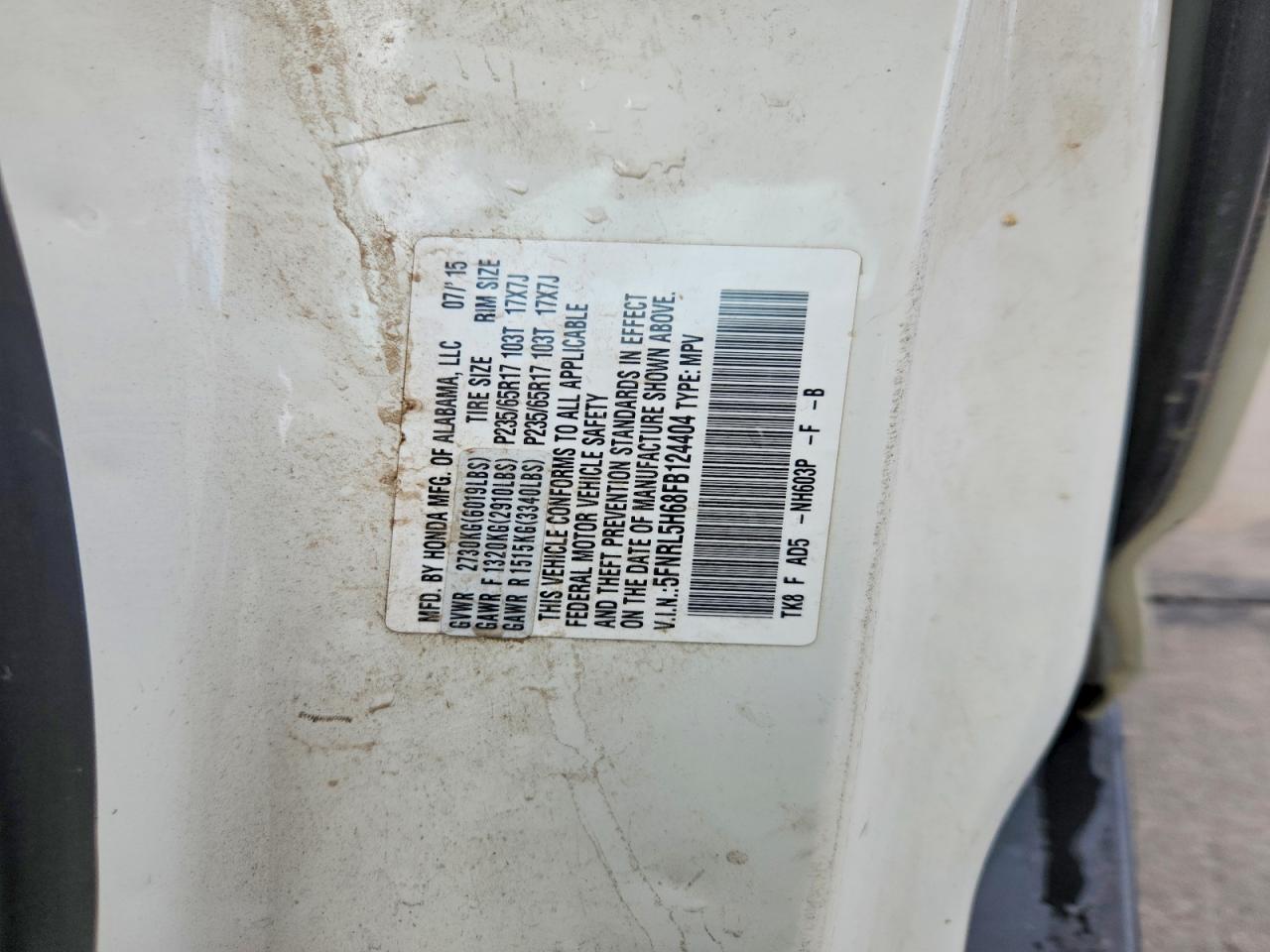 Honda Odyssey Exl