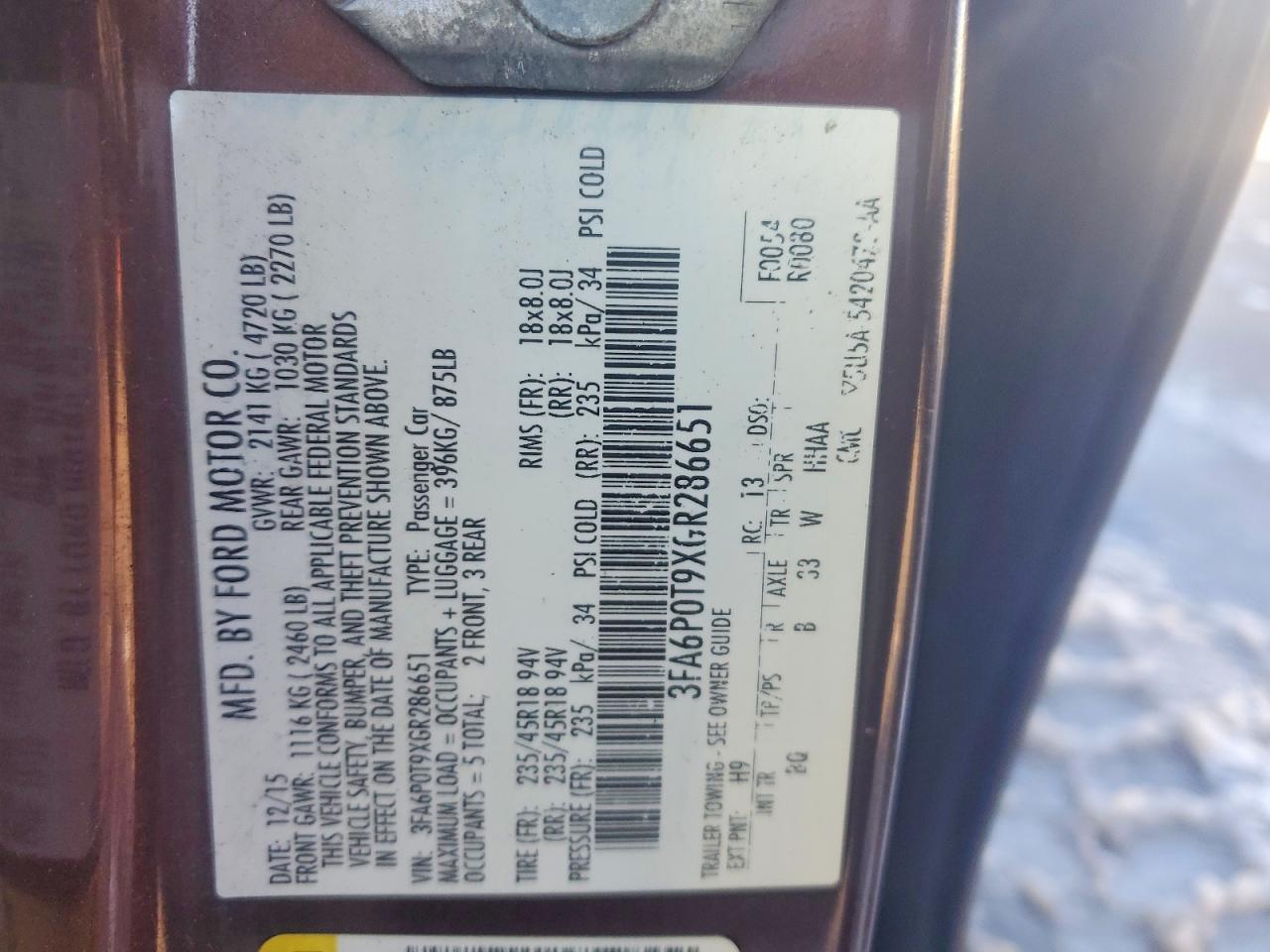 Ford Fusion Se