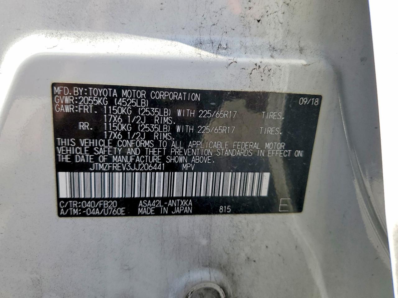 Toyota RAV4 Le