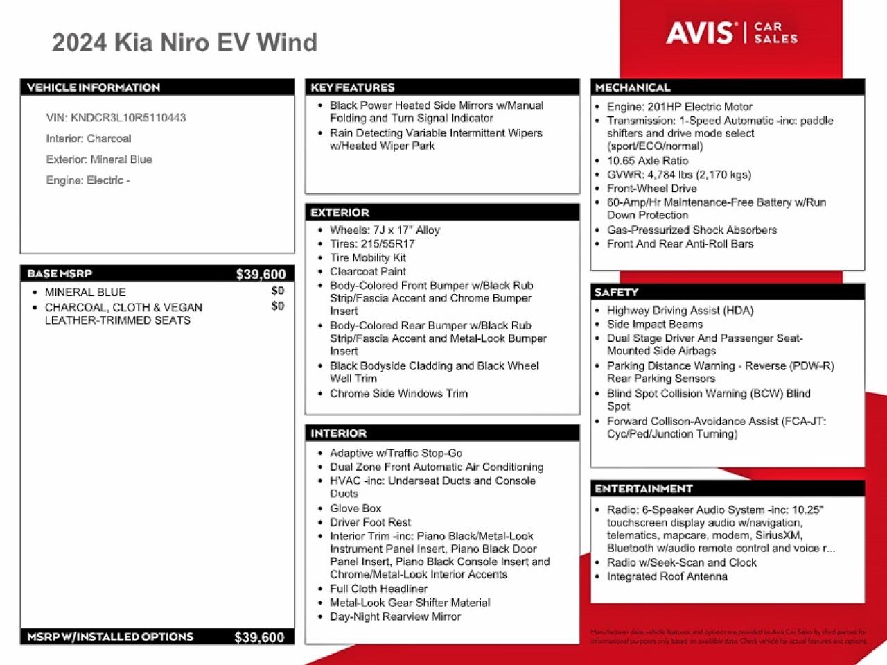 Kia Niro Wind