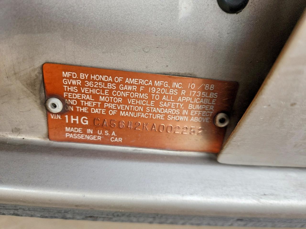 Honda Accord Lxi