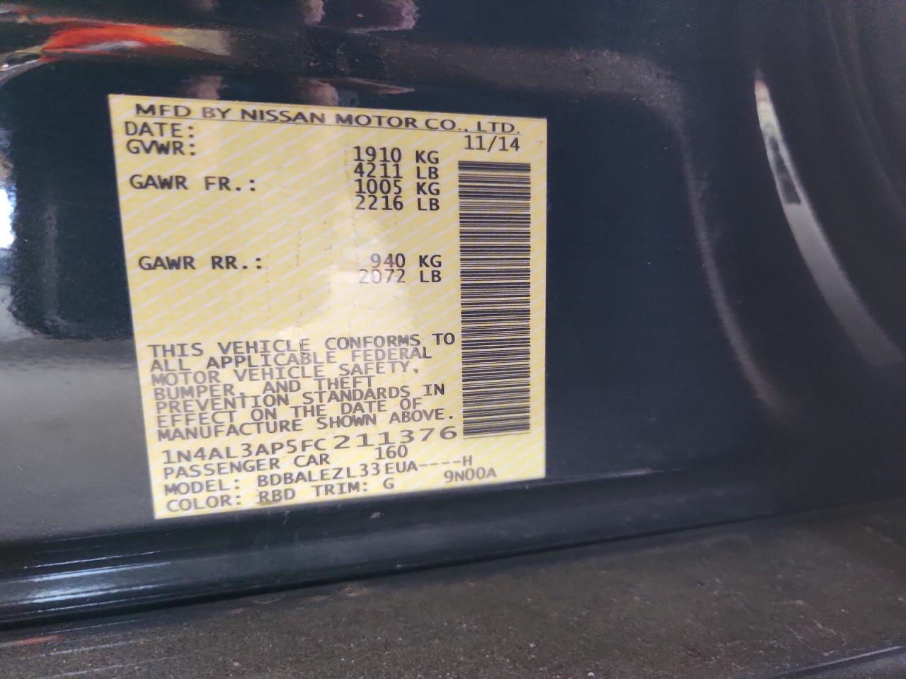 Nissan Altima 2.5 S