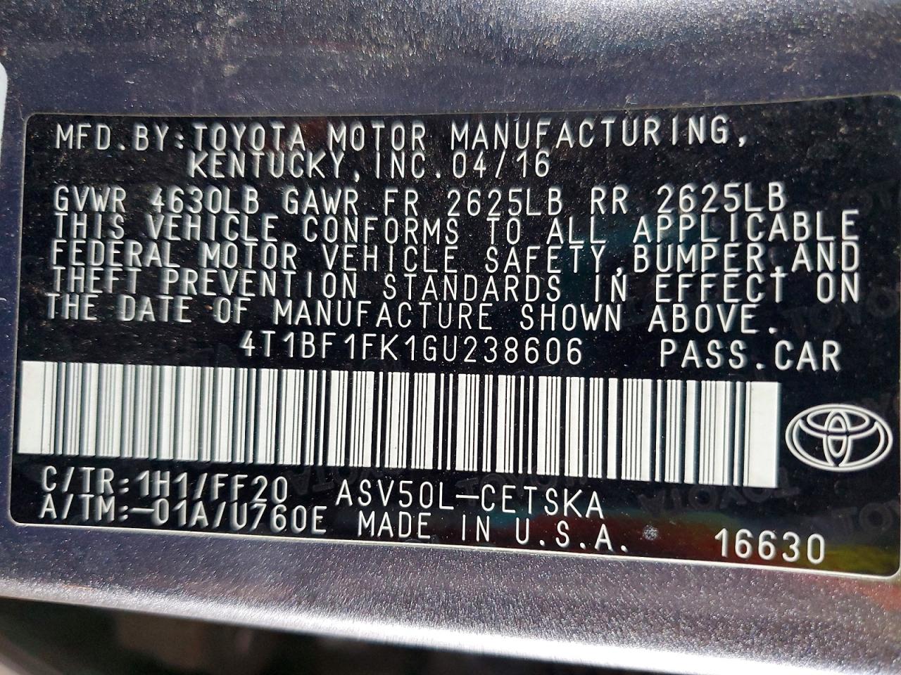 Toyota Camry Se