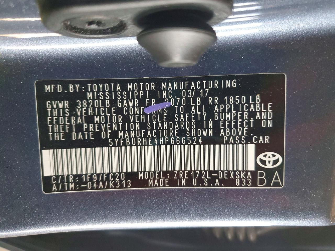 Toyota Corolla Se
