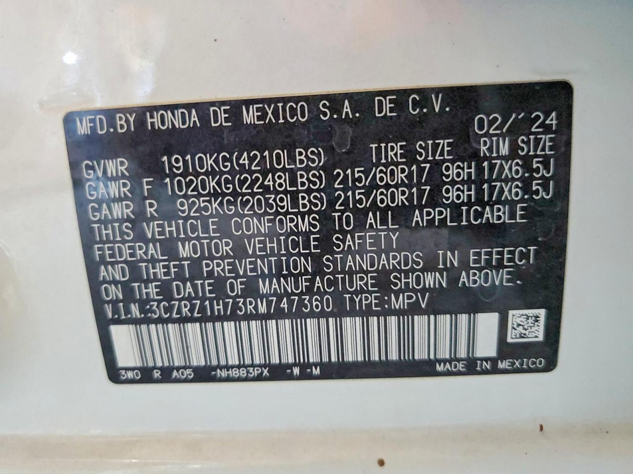 Honda HR-V Exl