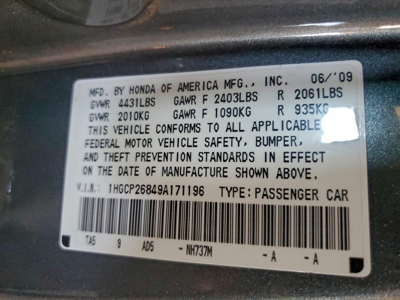 Honda Accord Exl