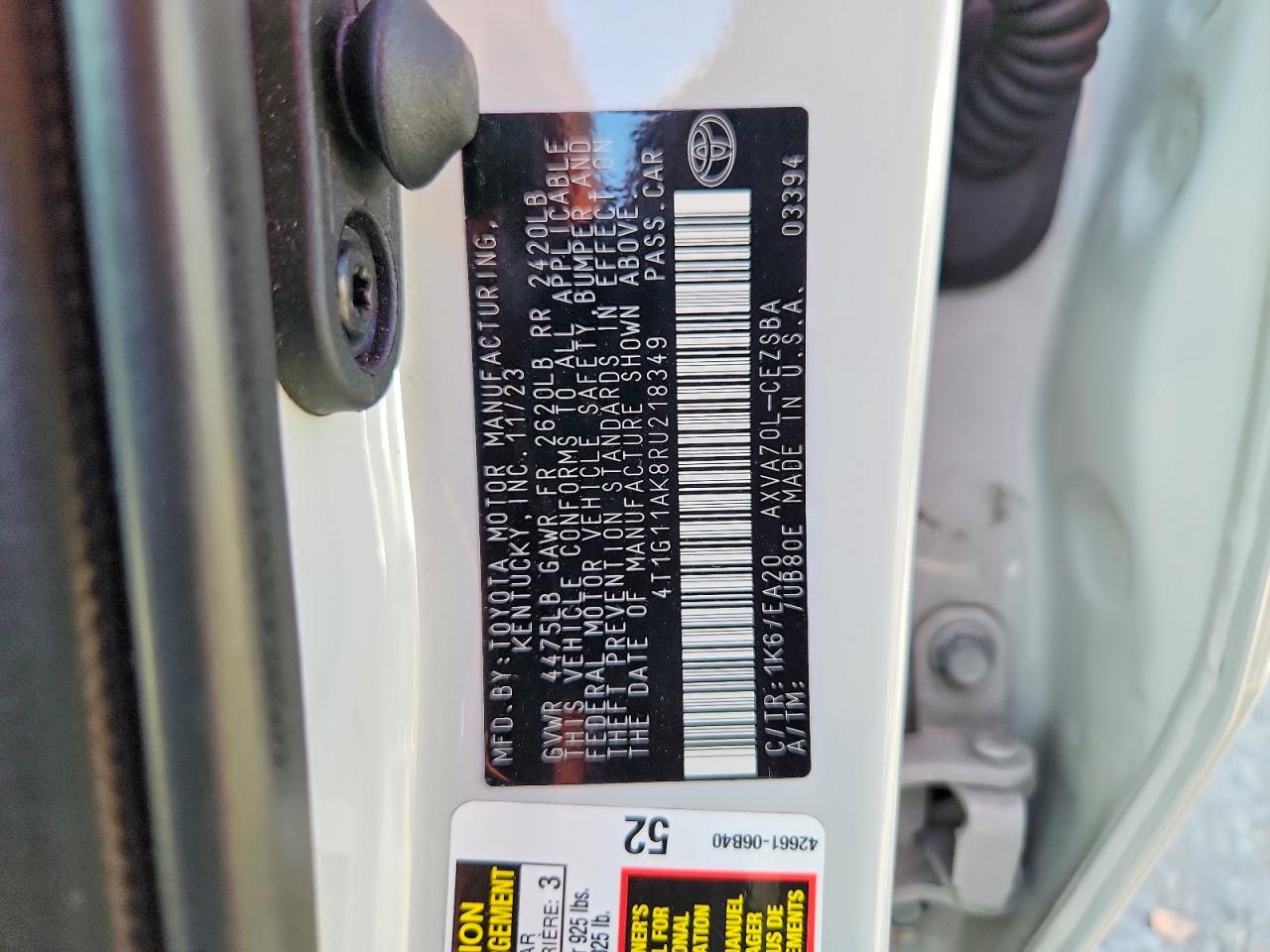 Toyota Camry Se