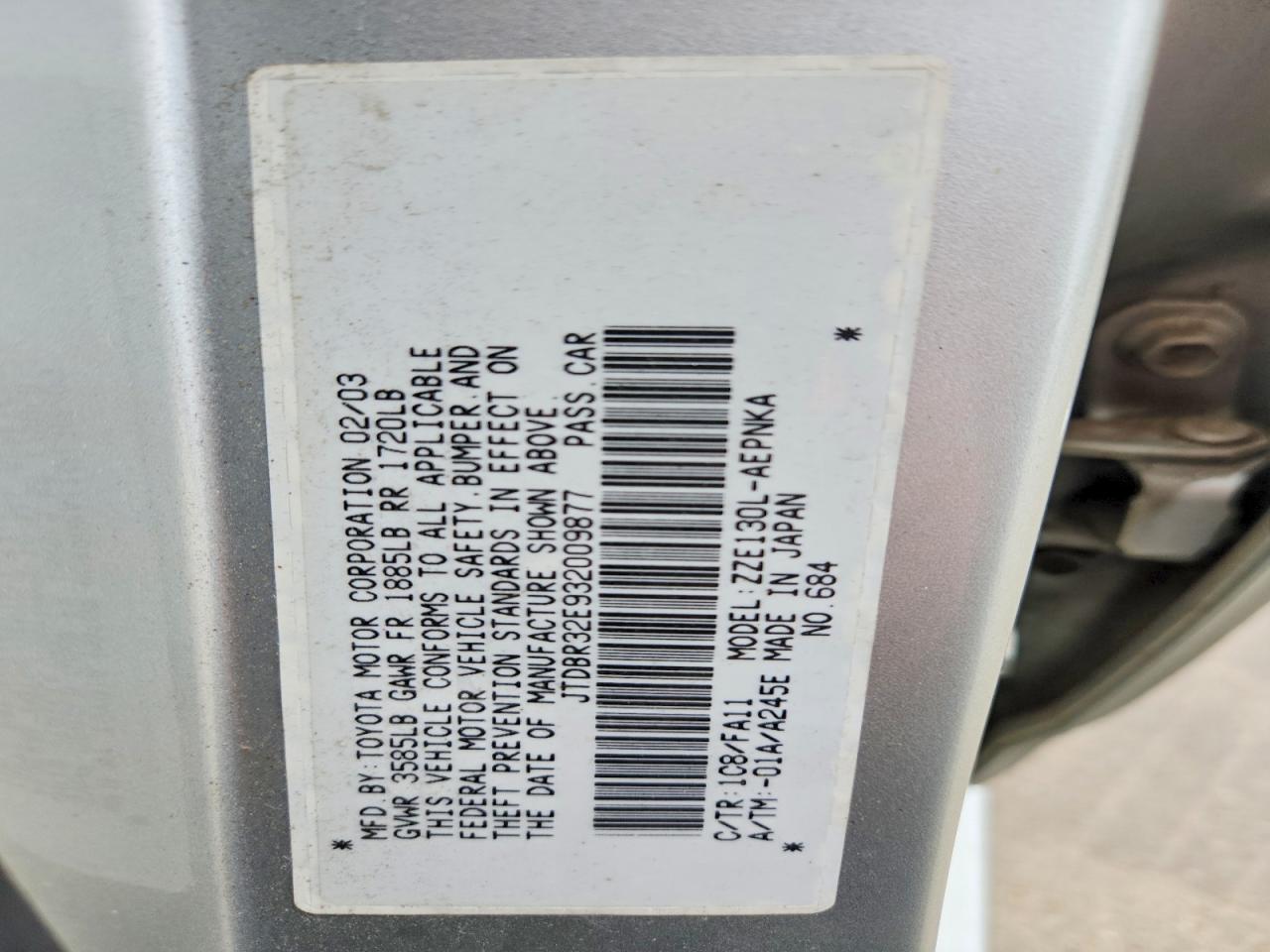 Toyota Corolla Le