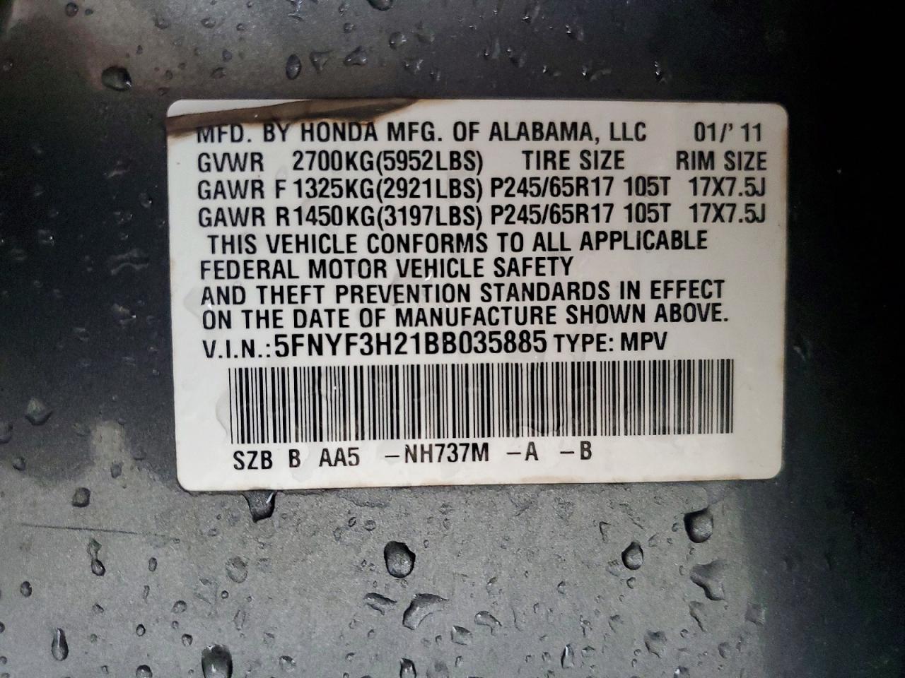 Honda Pilot Lx